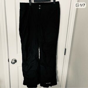 Columbia Jet Black insulated pants size Large